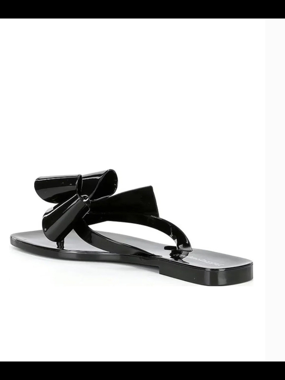 Jeffrey Campbell Black Bow Patent Slide Sandals - Picture 6 of 7